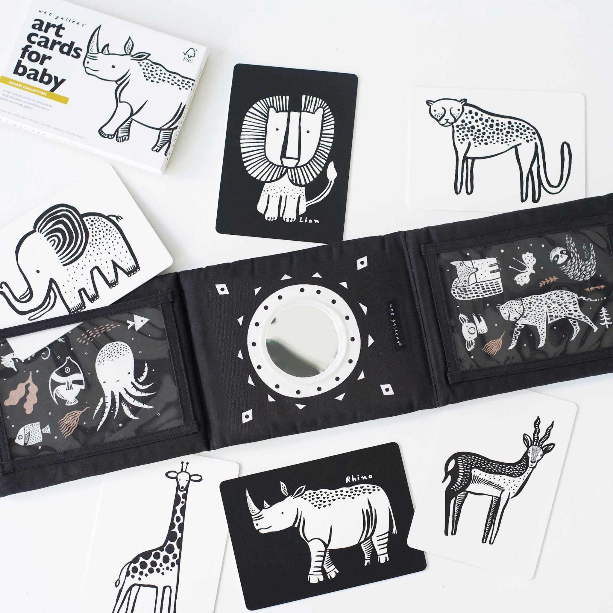 Baby Tummy Time Gallery with Mirror Gift Set