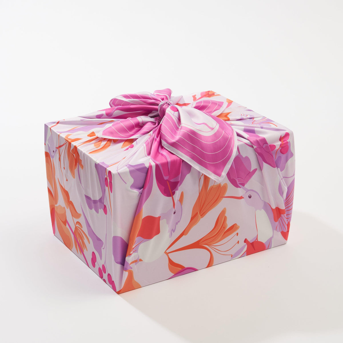 Furoshiki Gift Wrap by Danni Ha - 35", Recycled Polyester