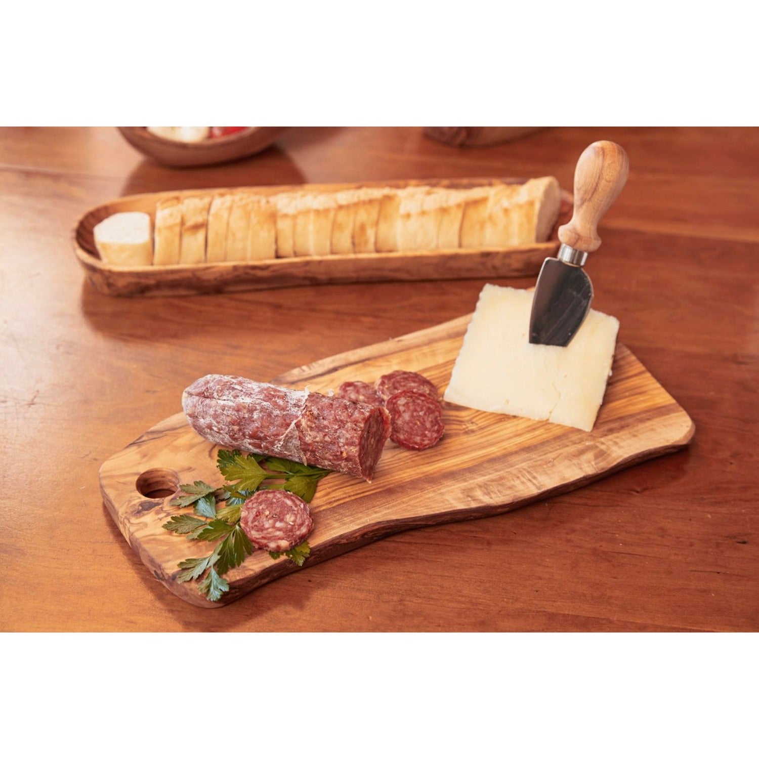 Italian Olivewood Charcuterie Board - with Hole