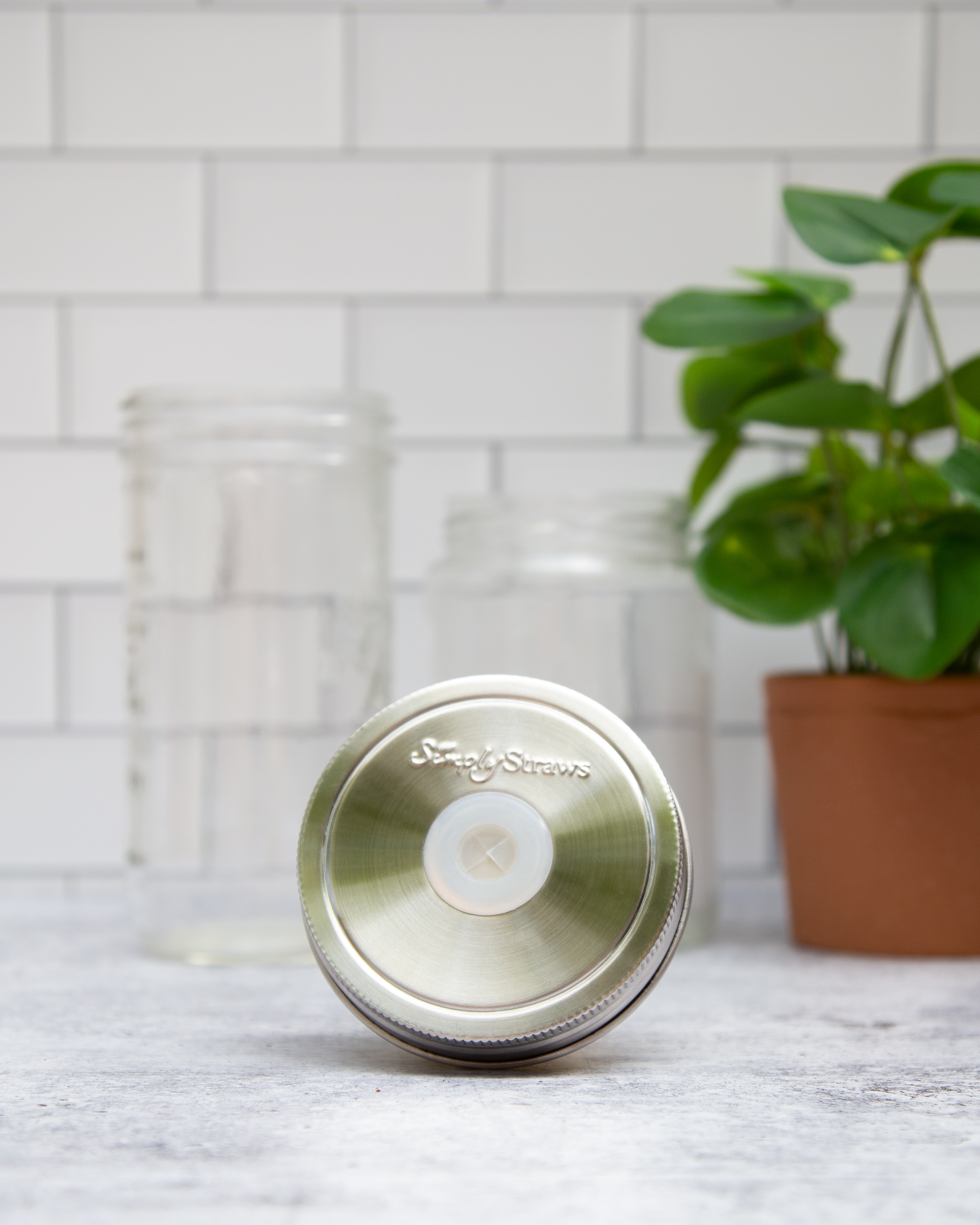 4.0 Mason Jar Straw Lid - Wide Mouth