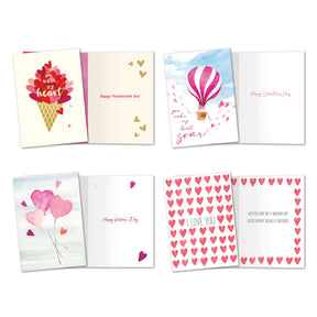 Watercolor Hearts Valentine's Day Cards 8pk