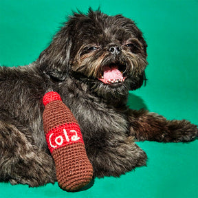 Hand Crochet Cola Dog Toy