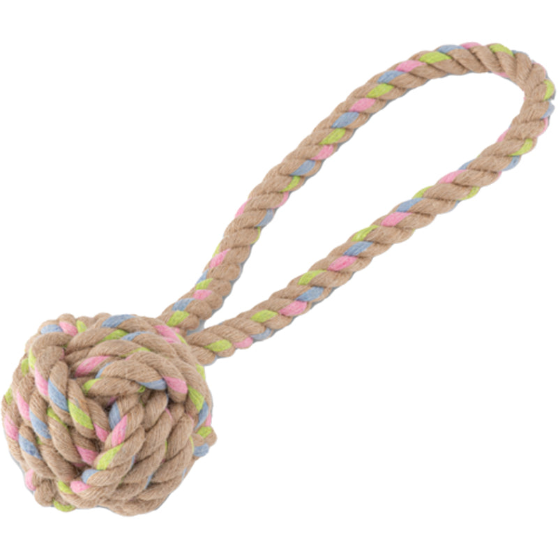 Hemp Ball and Loop Dog Toy