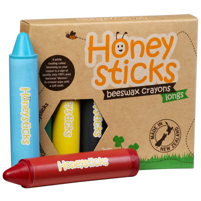 Long Beeswax Crayons 6pk