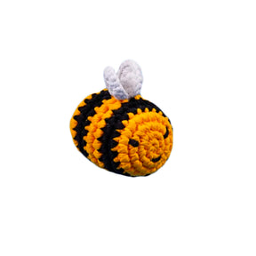 Hand Crochet Bumble Bee Dog Toy