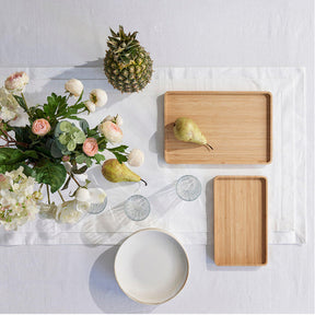 Modern Bamboo Appetizer Serving Tray