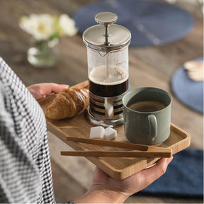 Modern Bamboo Appetizer Serving Tray