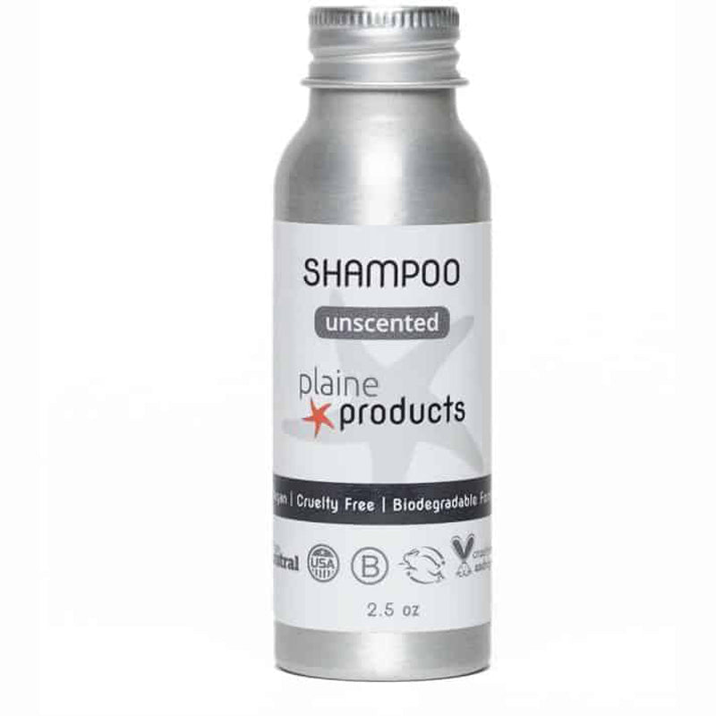 Refillable Unscented Travel Size Vegan Shampoo