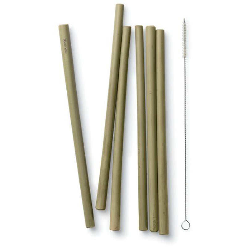 Bamboo Straws - 6pk