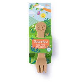 Kid's Bamboo Fork & Spoon - 18M+