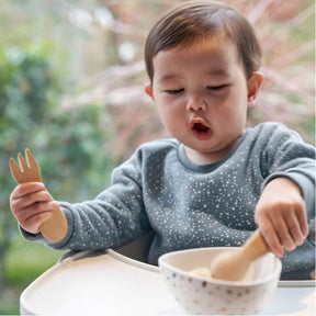 Kid's Bamboo Fork & Spoon - 18M+