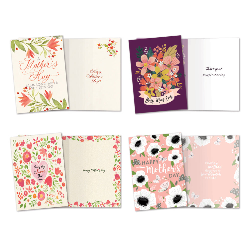 Floral Mother's Day Cards 8pk