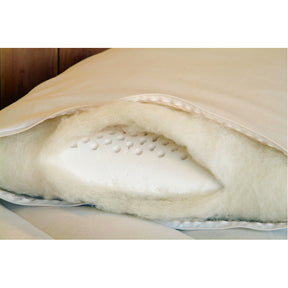 Wool Wrapped Latex Pillow