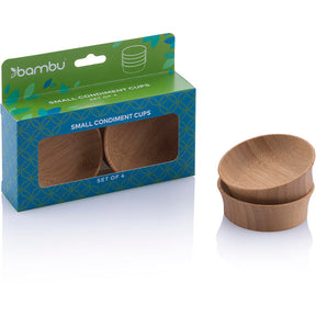 Bamboo Condiment Cups - Small 4pk