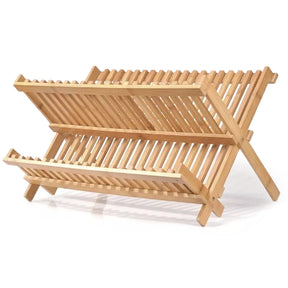 Two-Tier Bamboo Drying Rack
