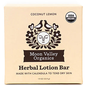 Coconut Lemon Organic Lotion Bar