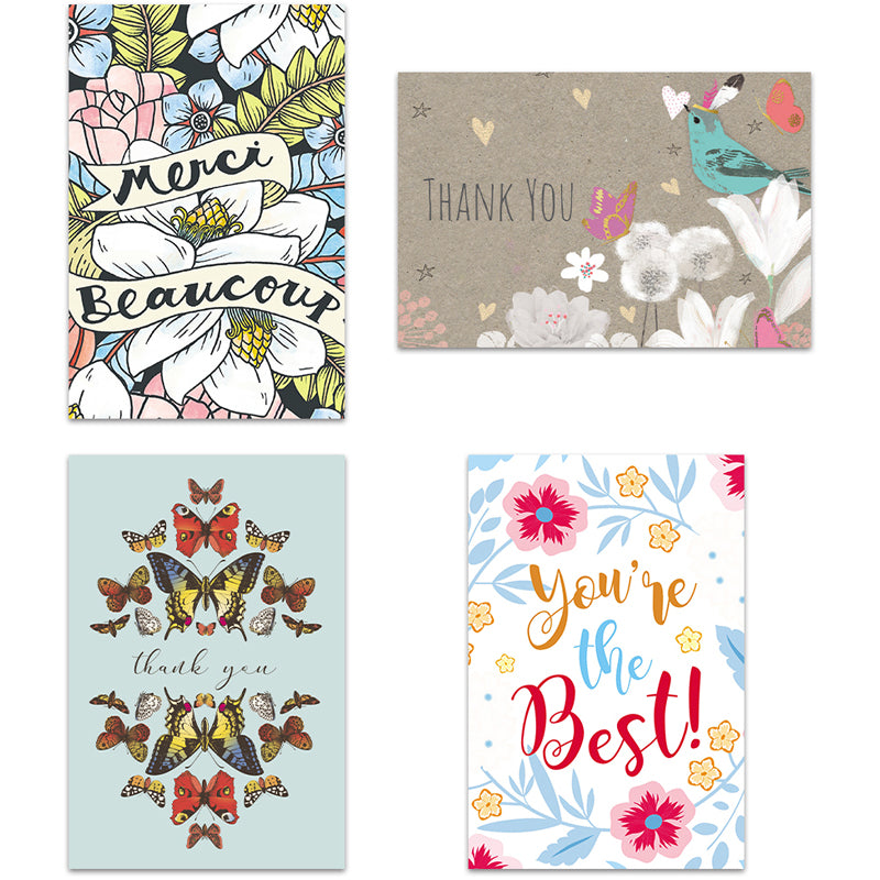 Artful Thanks Thank You Cards 16pk