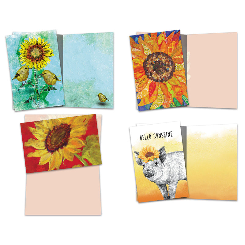 Sunflowers Blank Cards 16pk
