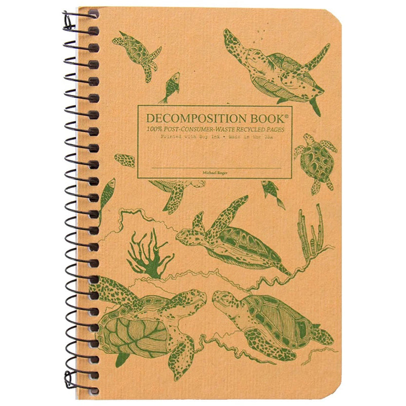 Pocket Sized Ruled Spiral Decomposition Notebook