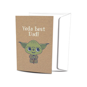 Yoda Best Dad Father's Day Cards 12pk