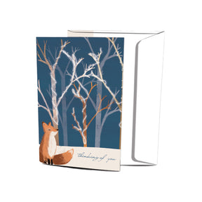 Calm Fox Holiday Greeting Card Set 10pk