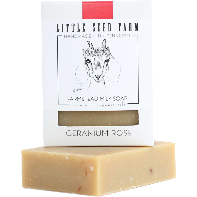 Goat's Milk Geranium Rose Bar Soap
