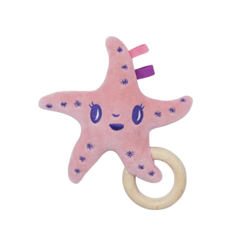 Pink Sea Star Rattle