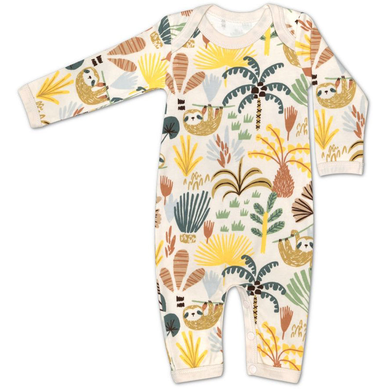 Sloth Print Baby Coverall