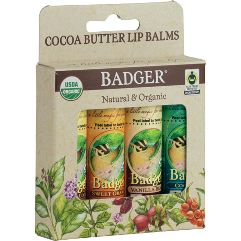 Cocoa Butter Lip Balm - 4pk