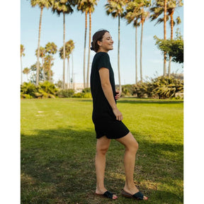 Black T-Shirt Dress - 3XL