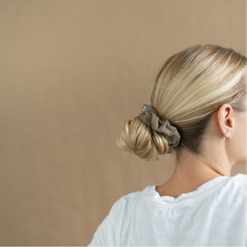 Blush Walnut Organic Hair Scrunchies