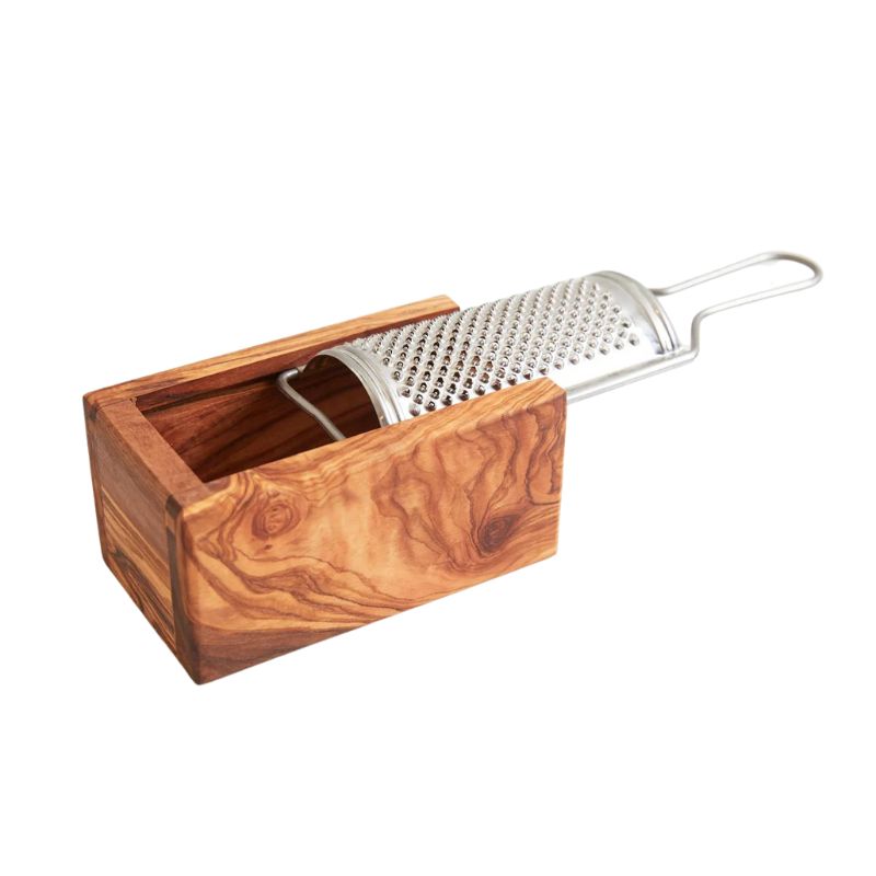 Italian Olivewood Parmesan Cheese Box Grater