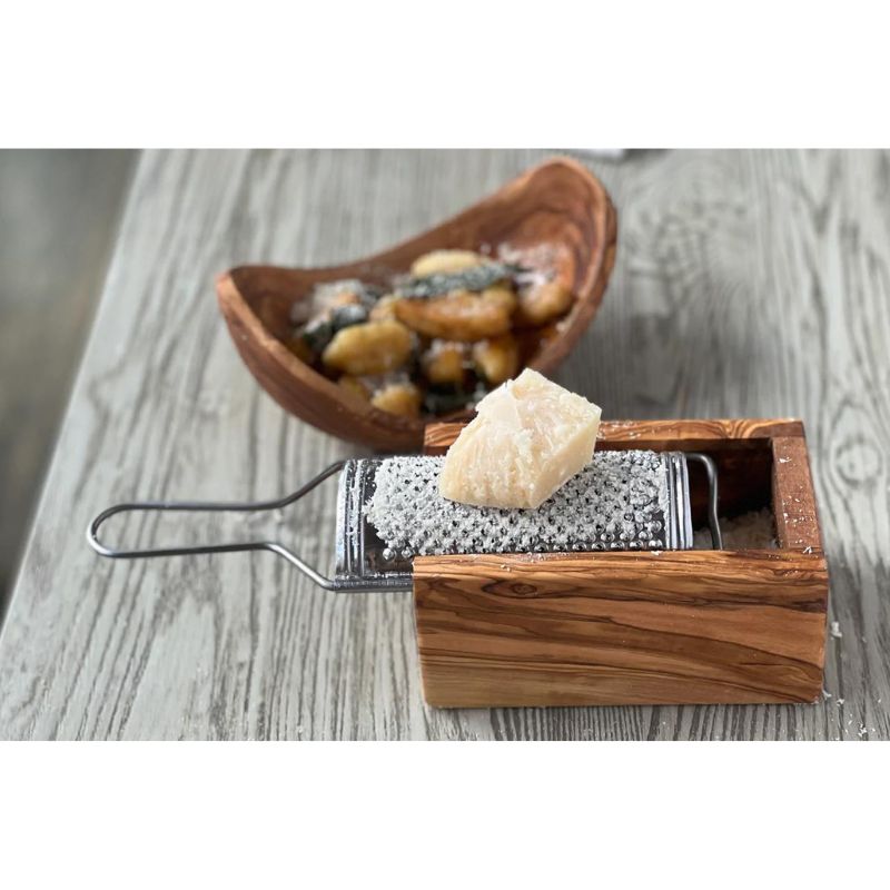 Italian Olivewood Parmesan Cheese Box Grater