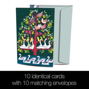 12 Days of Chrismtas Greeting Card Set 10pk
