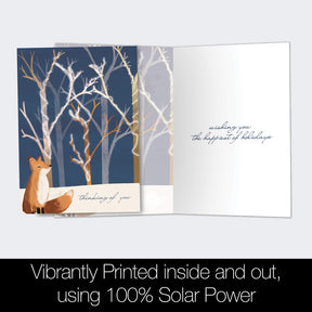 Calm Fox Holiday Greeting Card Set 10pk
