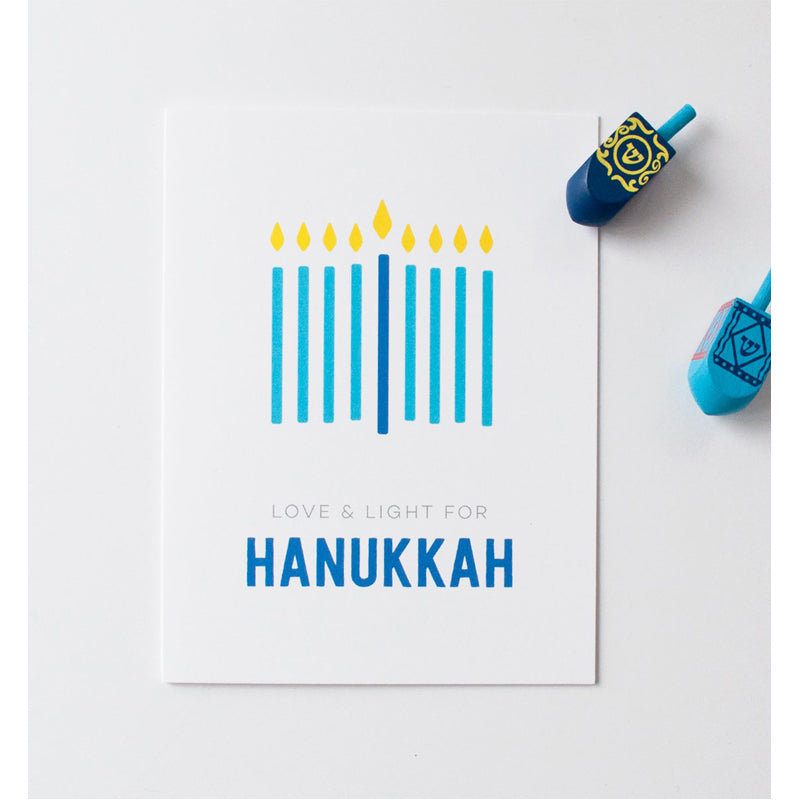 Minimal Menorah Hanukkah Greeting Cards 8pk