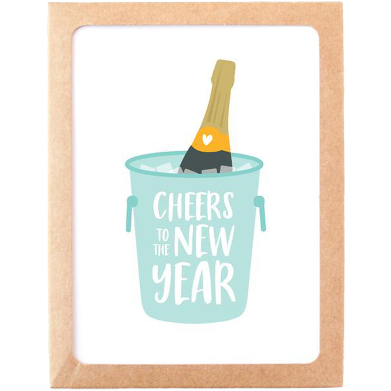 New Year Cheers Greeting Cards 8pk