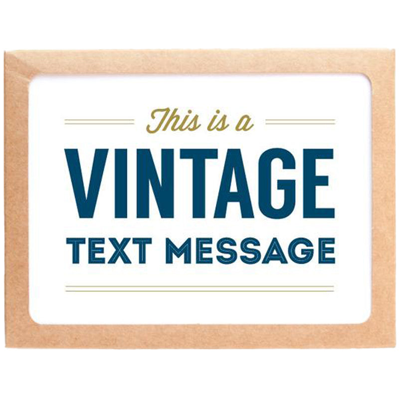 Vintage Text Message Greeting Cards 8pk