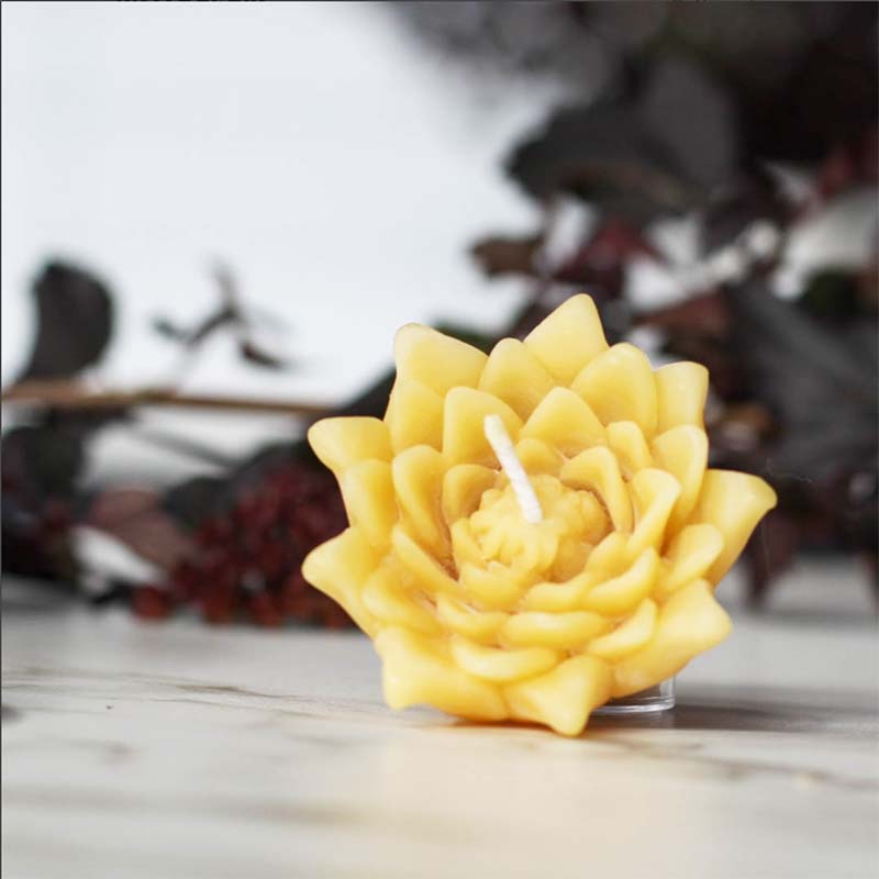 Floating Lotus Blossoms Pure Beeswax Candles