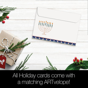 Jerusalem Mosaic Hanukkah Greeting Card Set 10pk