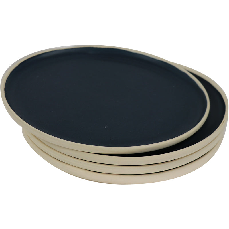 Handmade Ceramic Dinner Plate 4pk