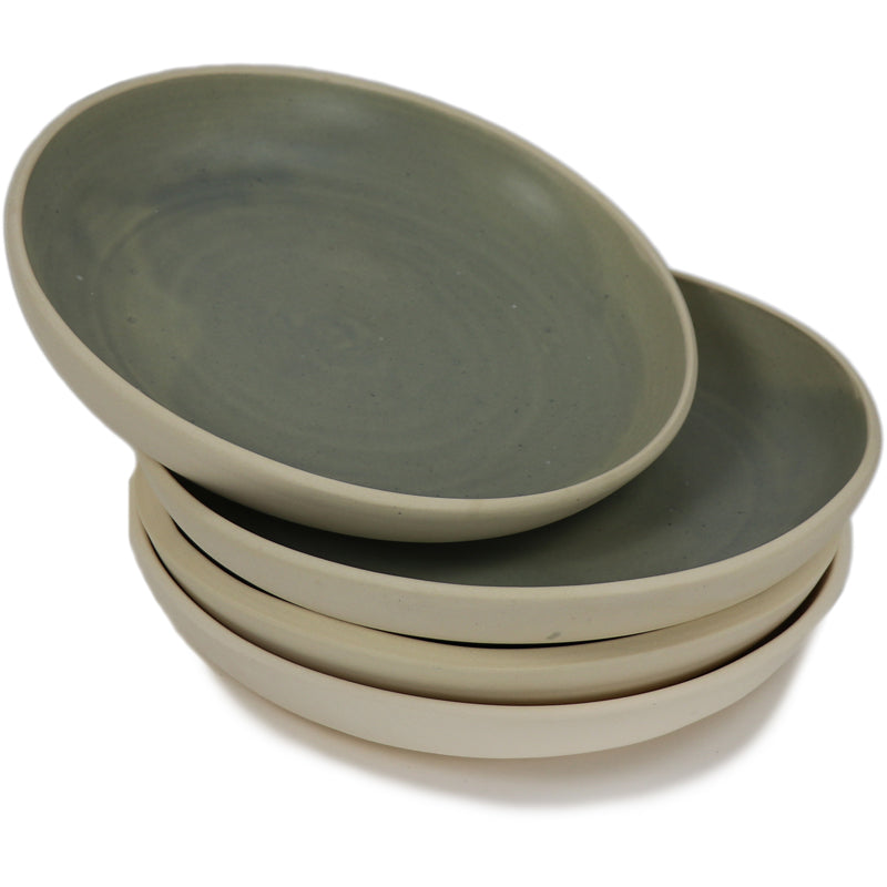 Lafayette Avenue Ceramics Handmade Ceramic Saucy Plate 4pk | EarthHero