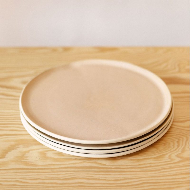 Handmade Ceramic Dinner Plate 4pk