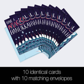 Magical Hanukkah Greeting Card Set 10pk