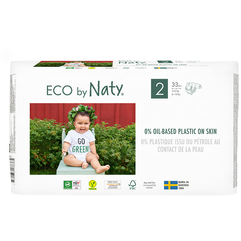 Biobased Size 2 Diapers (6 - 13 lbs)