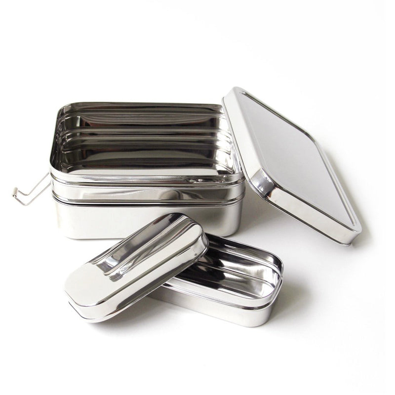 3-in-1 Giant Stainless Steel Lunchbox