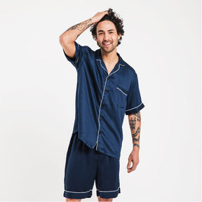 Men's Bamboo Lyocell Short Sleeve Pajama Shirt