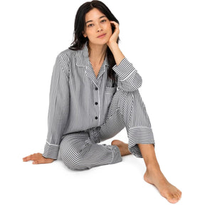 Women's Bamboo Sateen Striped Pajama Pants