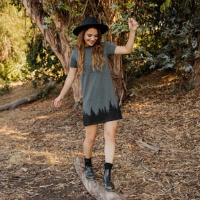 Forest Flow T-Shirt Dress