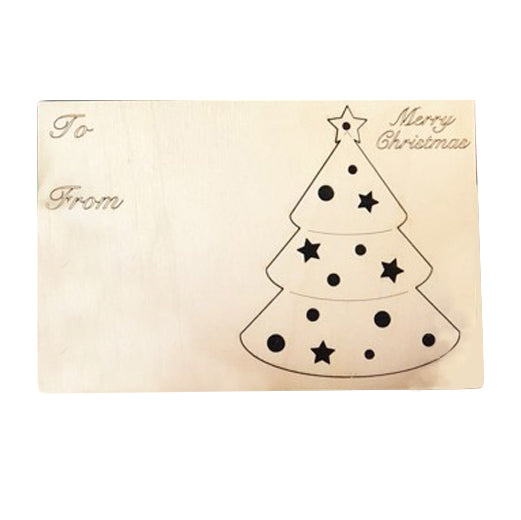 Christmas Tree Holiday Ornament Card